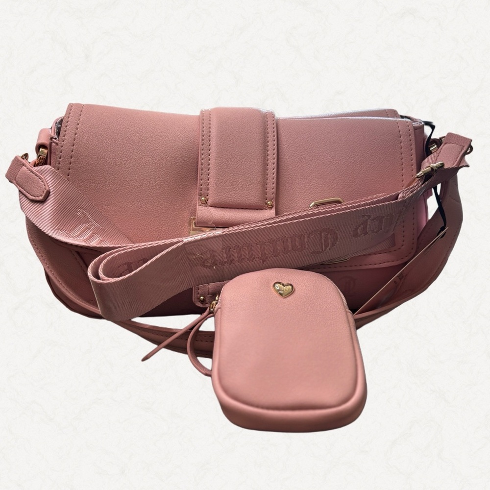 Juicy Couture Y2CUTE Flap Pink Diamond Shoulder Bag NWT 💕✨ - Picture 1 of 8